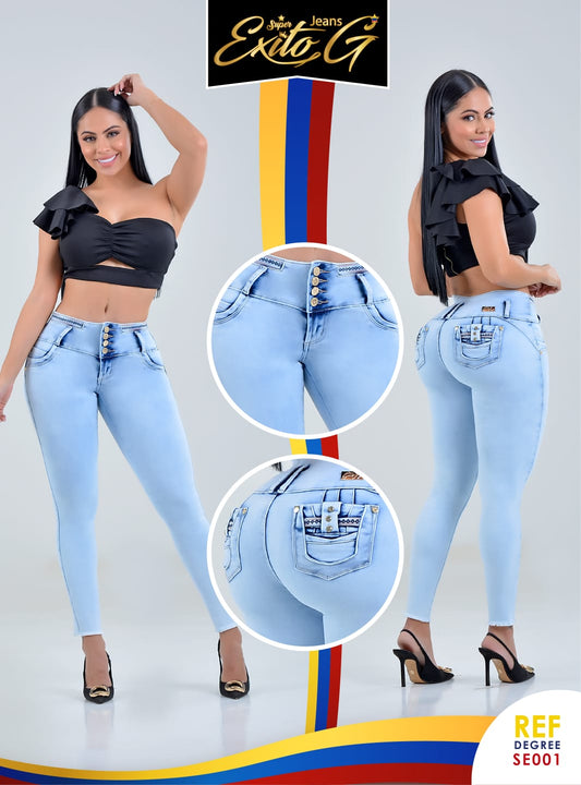 JEANS  LEVANTA  COLA DISEÑADO EN COLOMBIA