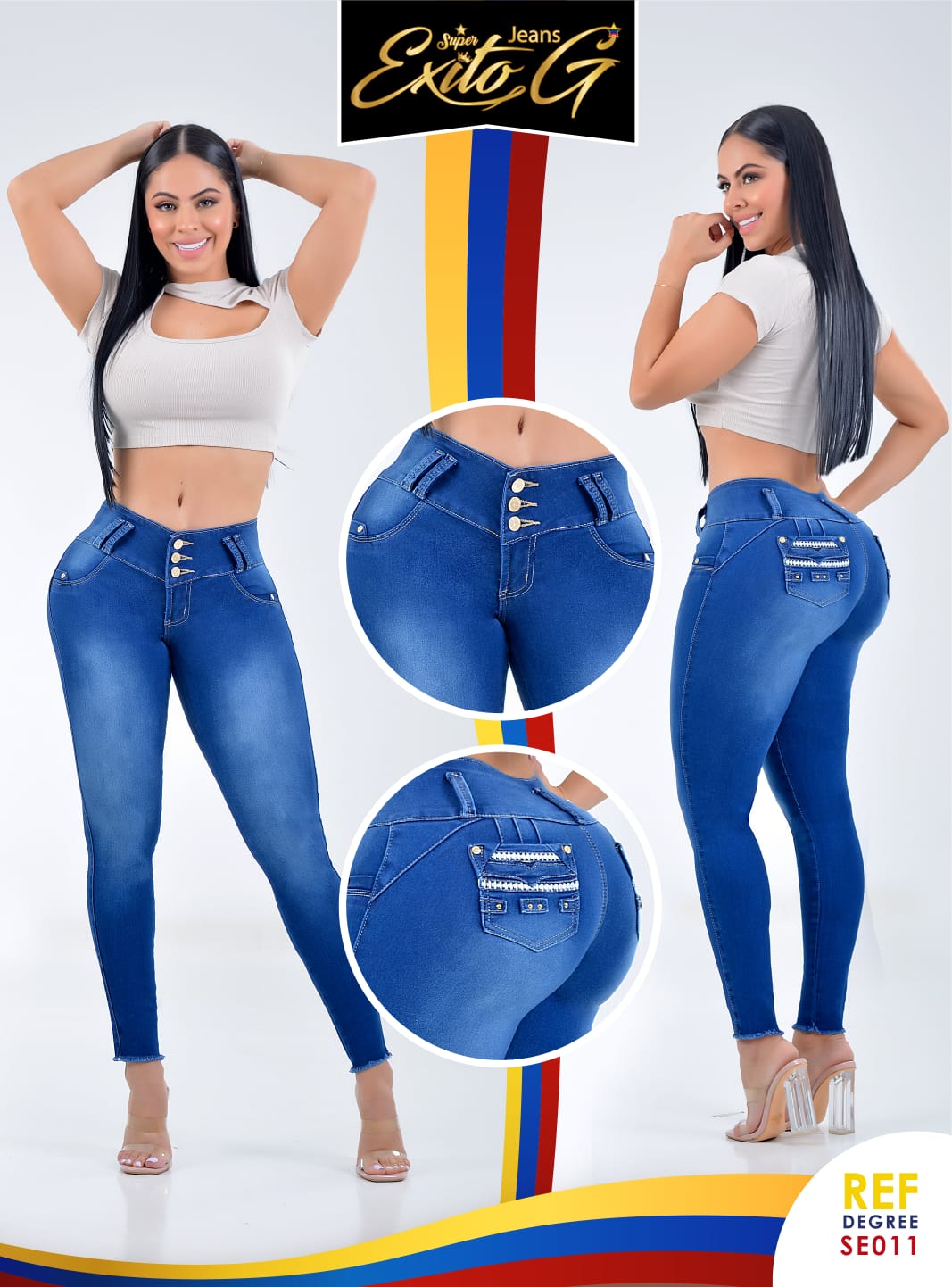 JEANS LEVANTA COLA DISEÑADO EN COLOMBIA