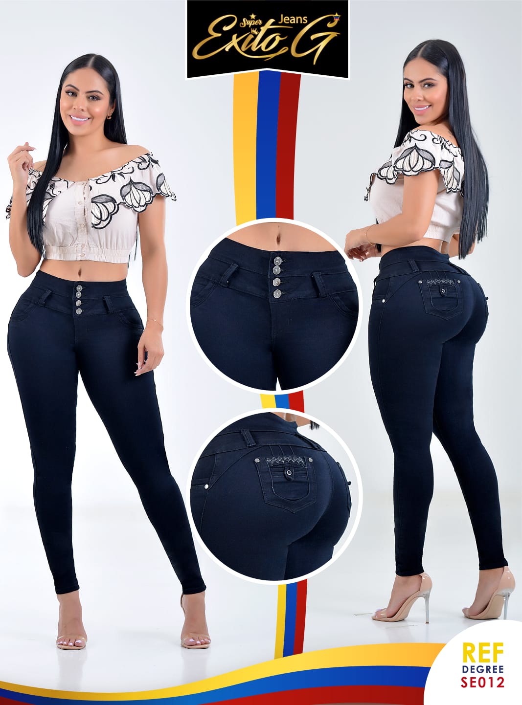 JEANS LEVANTA COLA DISEÑADO EN COLOMBIA