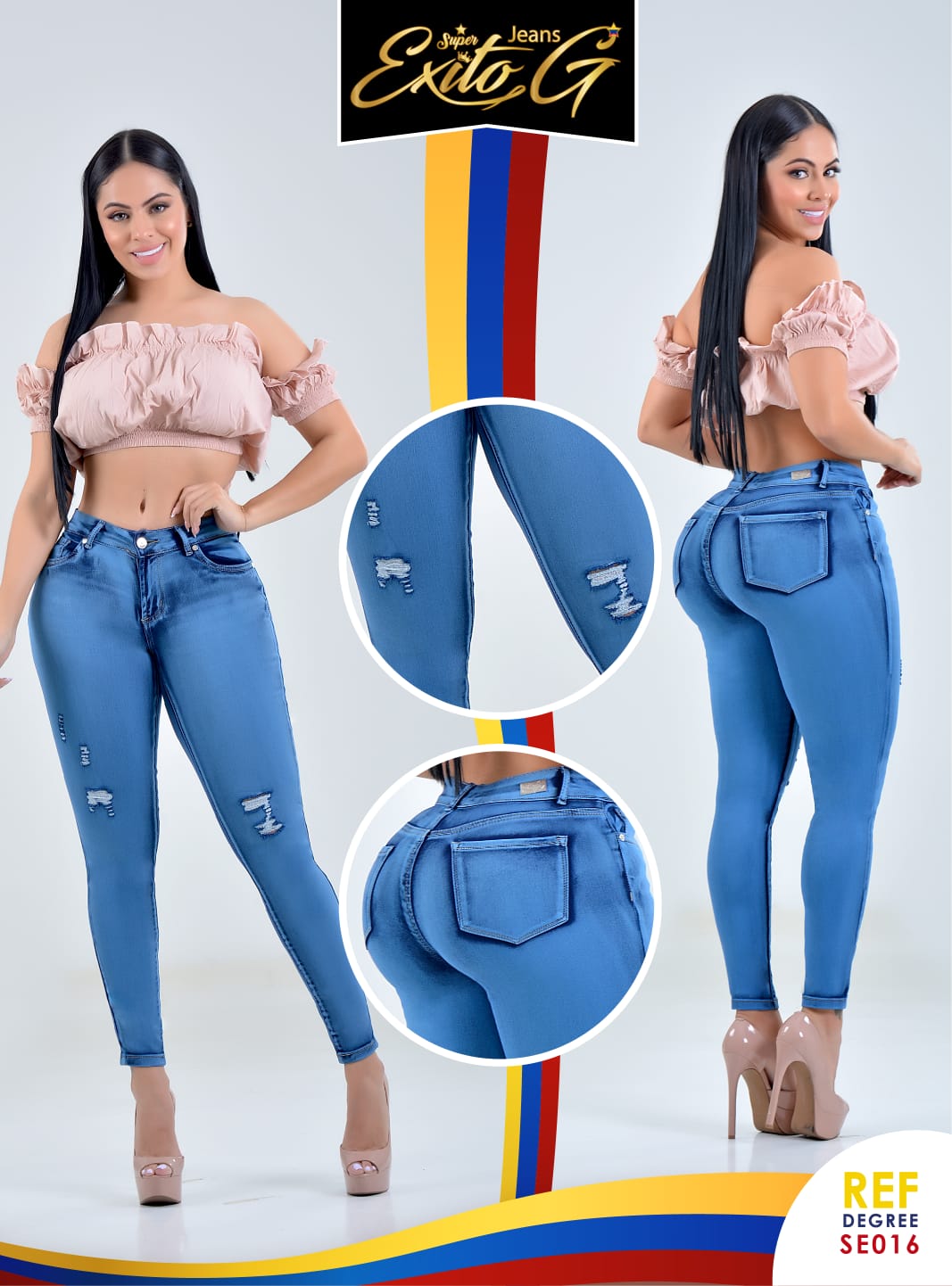 JEANS LEVANTA COLA DISEÑADO EN COLOMBIA