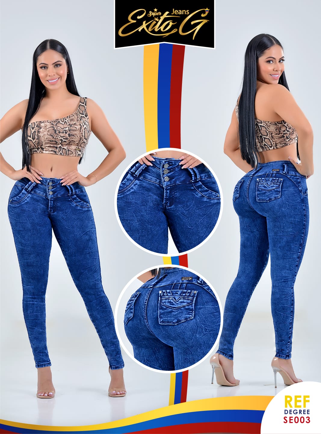 JEANS LEVANTA COLA DISEÑADO EN COLOMBIA