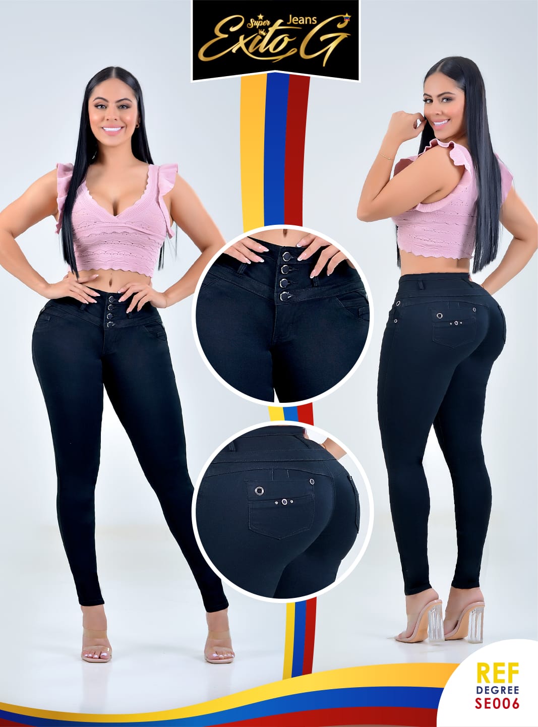 JEANS LEVANTA COLA DISEÑADO EN COLOMBIA