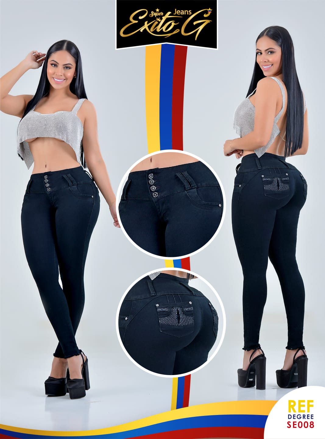 JEANS LEVANTA COLA DISEÑADO EN COLOMBIA