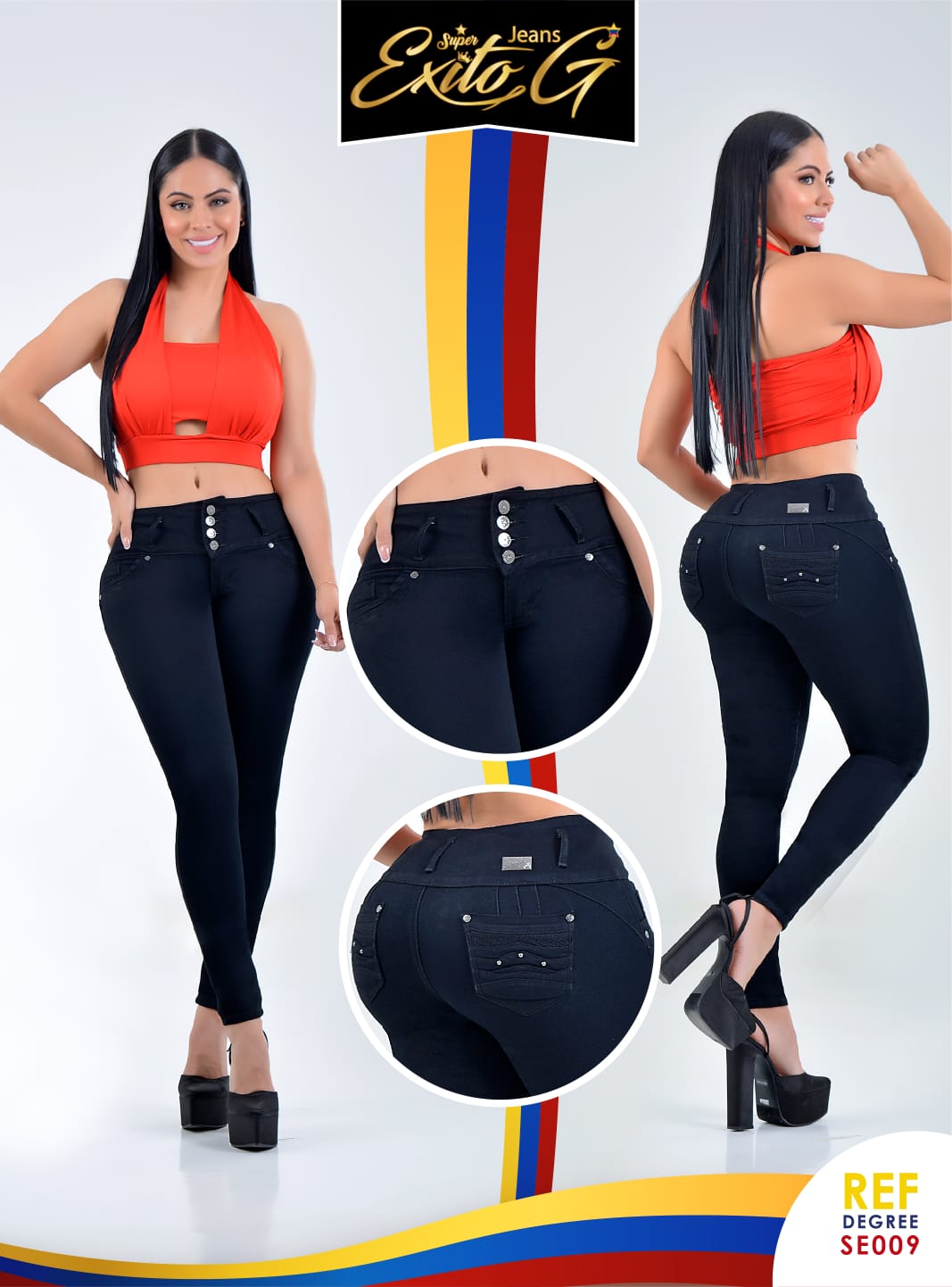 JEANS LEVANTA COLA DISEÑADO EN COLOMBIA